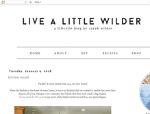 Tablet Screenshot of livealittlewilderblog.com